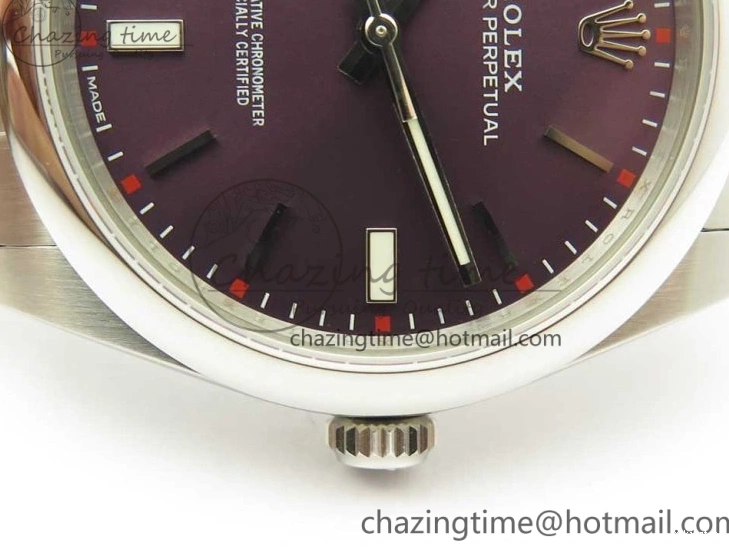 Perpetual A2836 on 1:1 Edition Oyster Bracelet Grape 39mm UBF Best Dial 114300 SS 1128